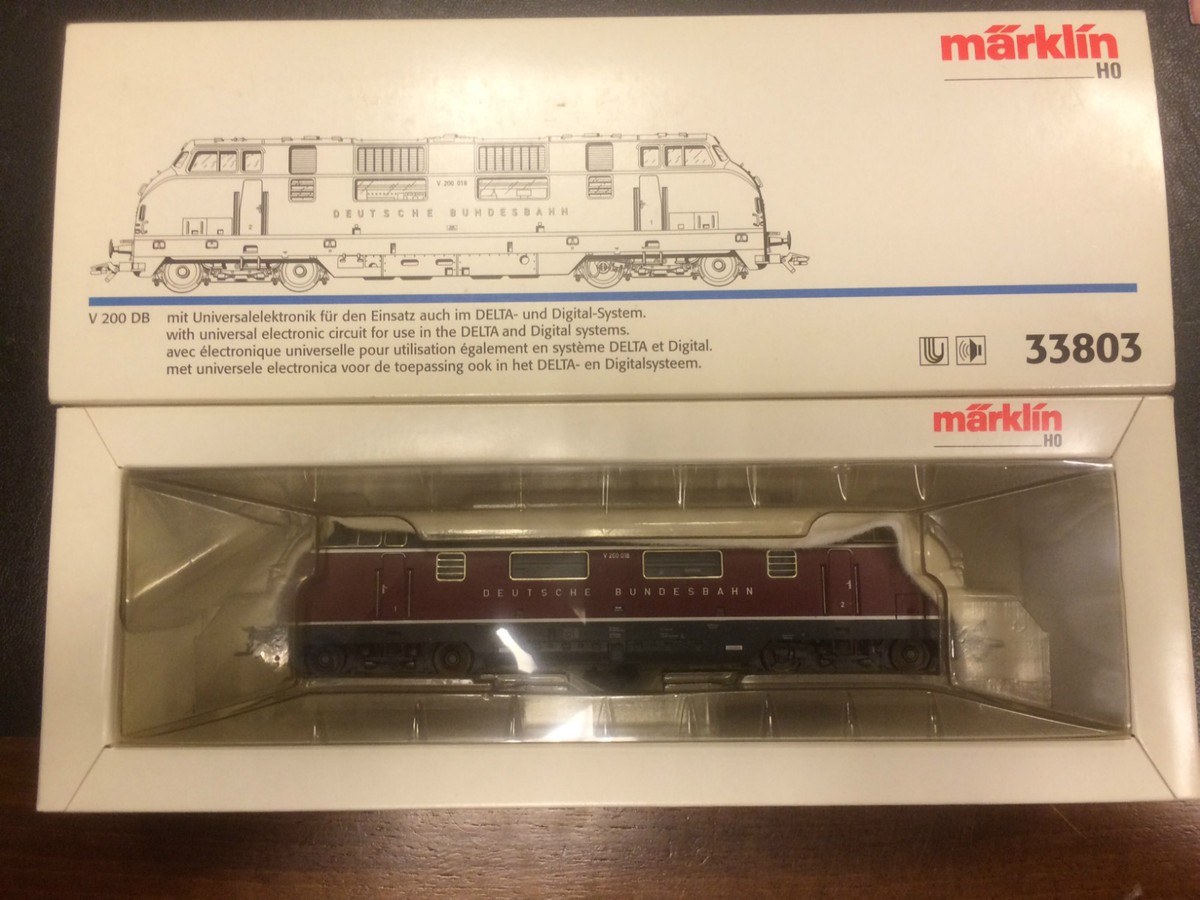 Märklin digital H0 37803 Diesellok der DB, BN V200 018, Z 1, in OVP Märklin digital H0 37803 Diesellok der DB, BN V200 018, Z 1, in OVP