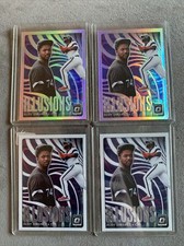 2020 Optic Baseball Eloy Jimenez Illusions 4 Card Lot Refractors