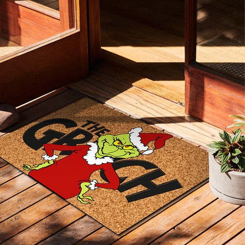 Xmas Grinch Christmas Festival Decoration Front Door Carpet Indoor Outdoor Mat a - Bild 11 von 19