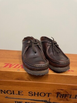 Clarks Originals Wallabee Brown Leather Low Top Boots Men's