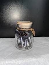 Rae Dunn HAIRPINS Jar With 300 Bobby Pins