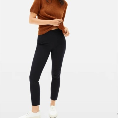 Everlane Side Zip Stretch Cotton Pant Black Size 6 | eBay