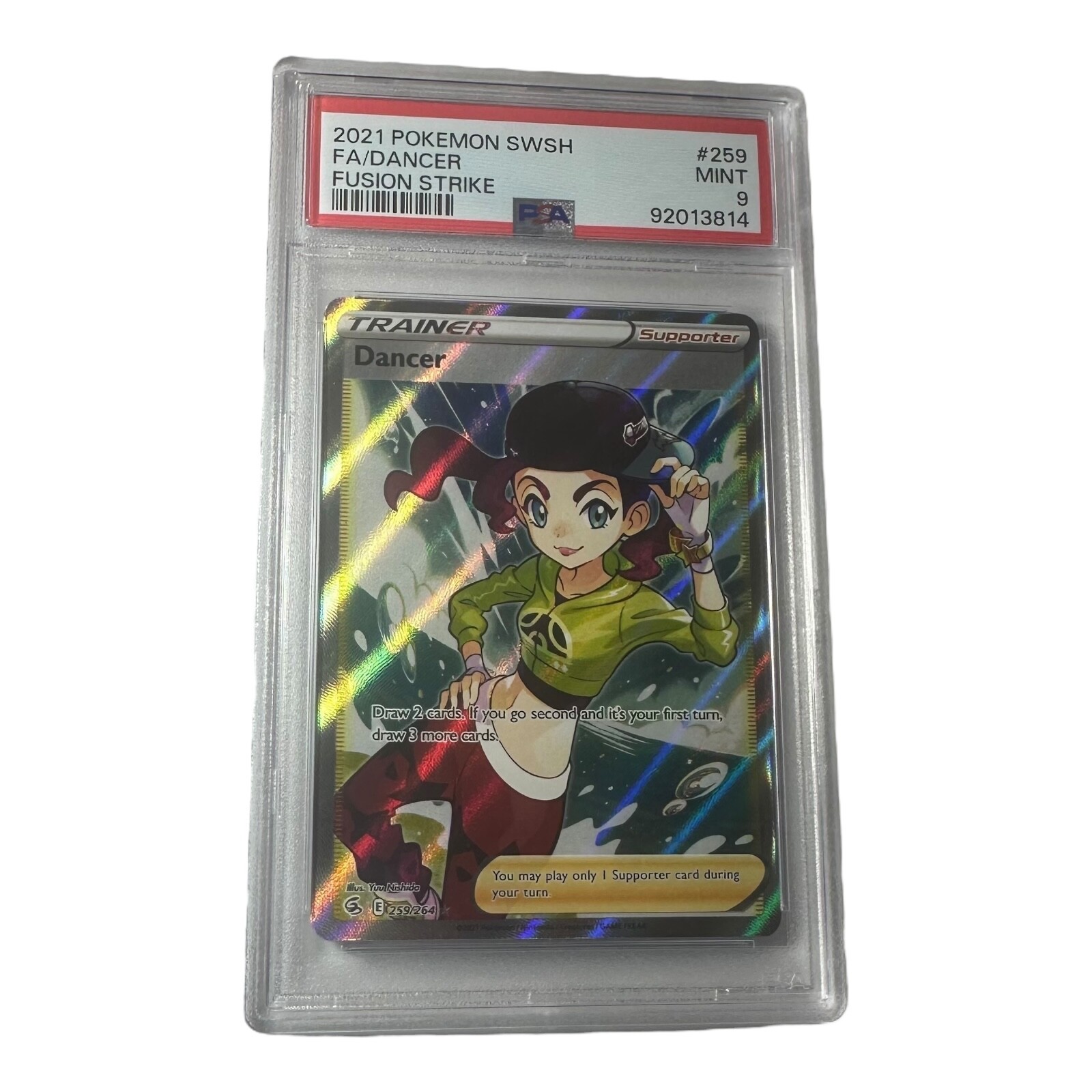 2021 Pokemon Sword & Shield Fusion Strike Dancer #259 Full Art PSA 9