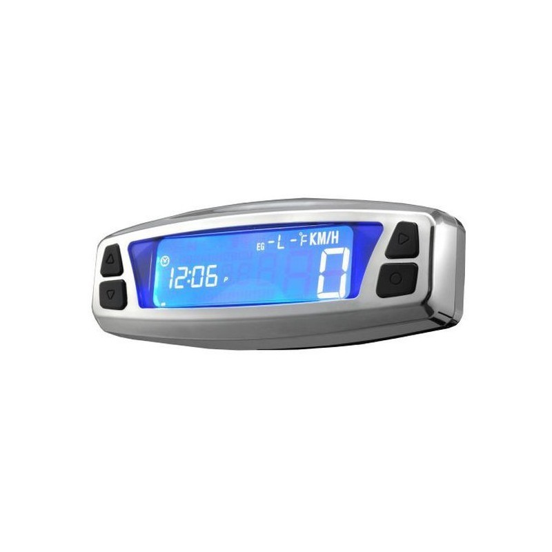 Compteur digital moto scooter Daytona Asura chrome 12v