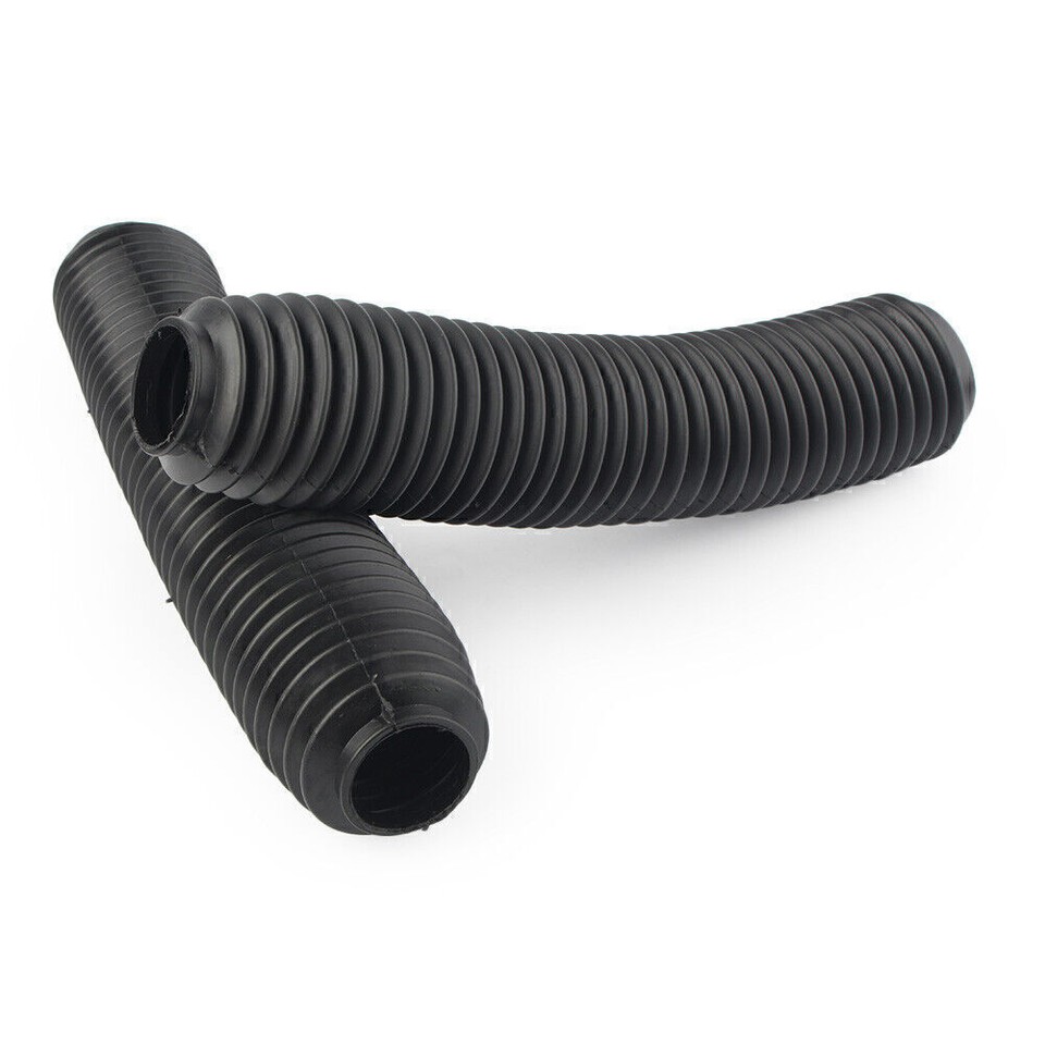 2x 360MM Fork Dust Covers Gaiters Boots Shock For Motor Dirt Bike Black