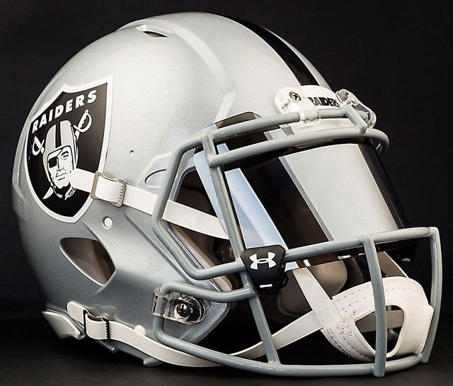 ***CUSTOM*** OAKLAND RAIDERS Full Size NFL Riddell SPEED Football
