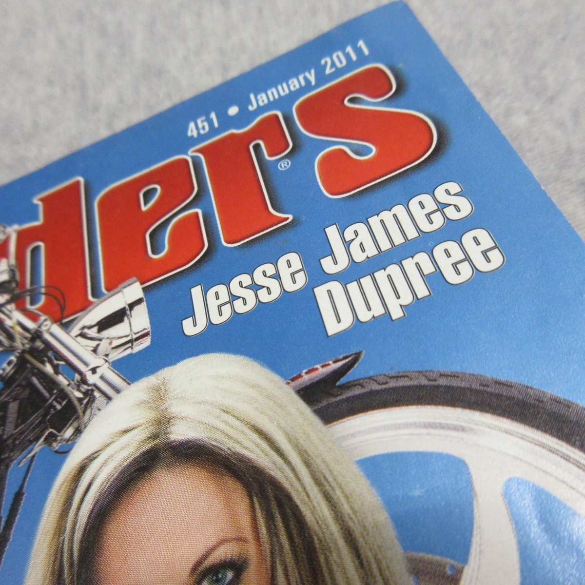 2011 JANUARY EASYRIDERS MOTORCYCLE MAGAZINE JESSE JAMES DUPREE