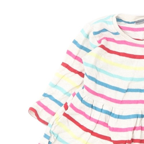 NEXT Girls Cotton Blend Skater Dress Size 6-9 Months - Picture 6 of 12