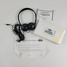 Koss HP 6 On-Ear Headphones Black Headband Stereo Adjustable General Motors EUC