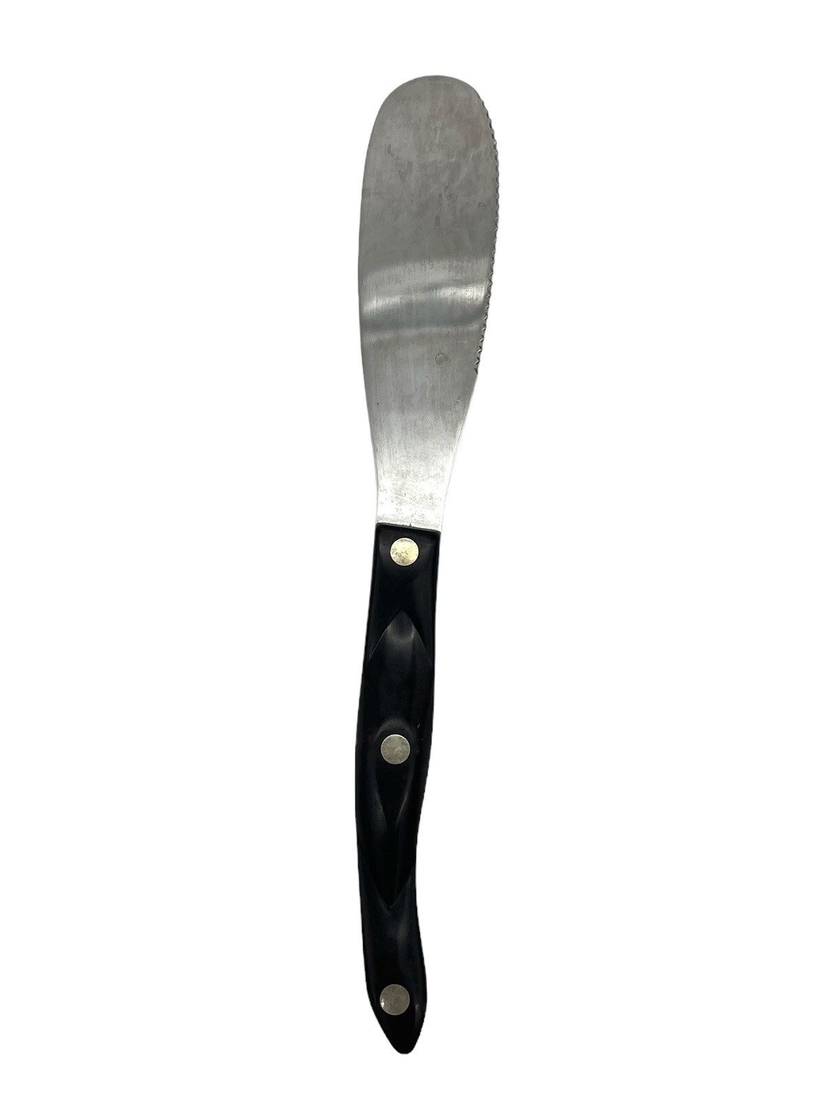 Cutco 1768 KE Spatula Spreader Knife Brown Handle Serrated 10" USA