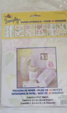 Plaid Simply Paper Stencils Over 40 Designs 27901 Floral Medley New in Package