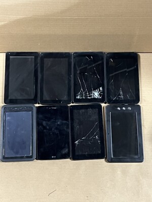 Lot of 8 Assorted As Is Android Tablets LG dopo 7  tablets