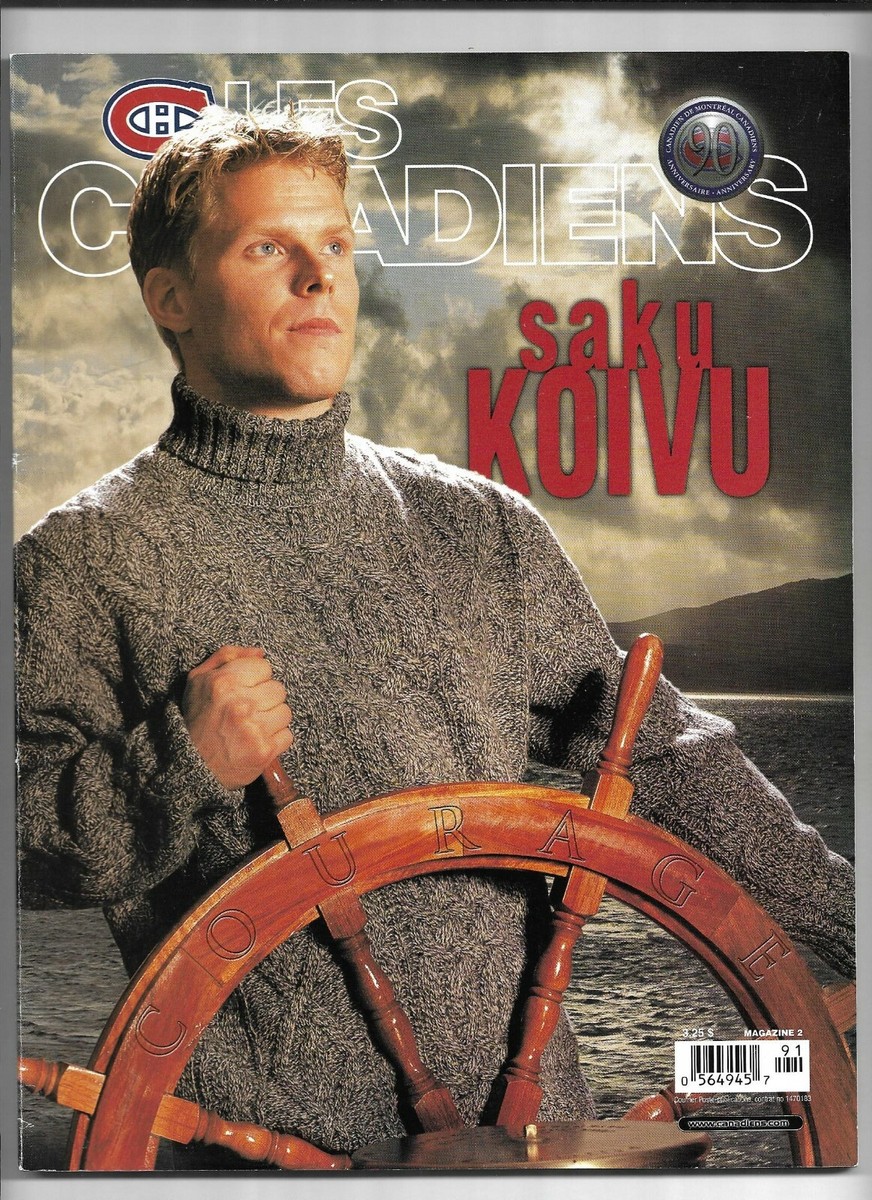 1999-00 Les Canadiens Hockey Magazine Saku Koivu VG | eBay