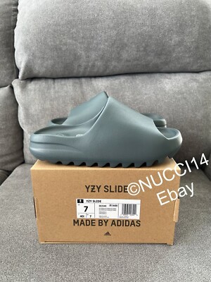 Size Brand New Adidas Yeezy Slide Slate Marine with Receipt