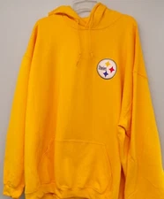 NFL Pittsburgh Steelers Logo Hooded Sweatshirt S-5X, LT-4XLT Hoodie New
