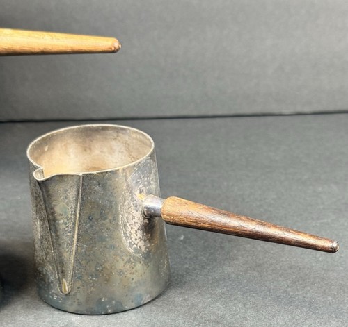 Made In Italy Kalmar? MCM Vintage Metall Kaffee/Teekanne Set & Milchkännchen & Zucker - Bild 9 von 22