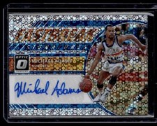 2017-18 Donruss Optic #FB-MAD Michael Adams Fastbreak Signatures Disco Autograph