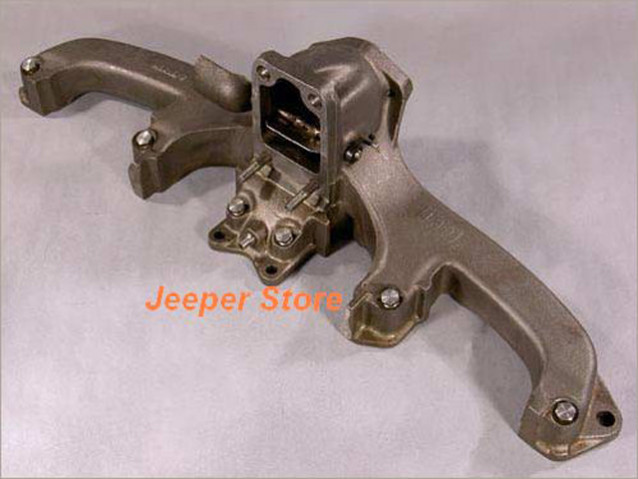 Collecteur d'échappement Jeep CJ 4.2L essence pour restauration tout-terrain