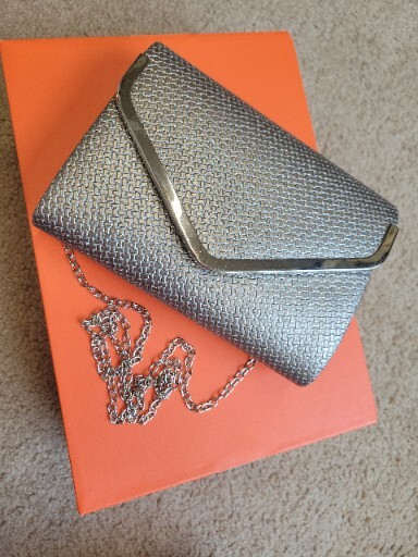 Women Clutch Purse Hard Case Shiny Evening Bag Glitter Handbag With Chain  Strap