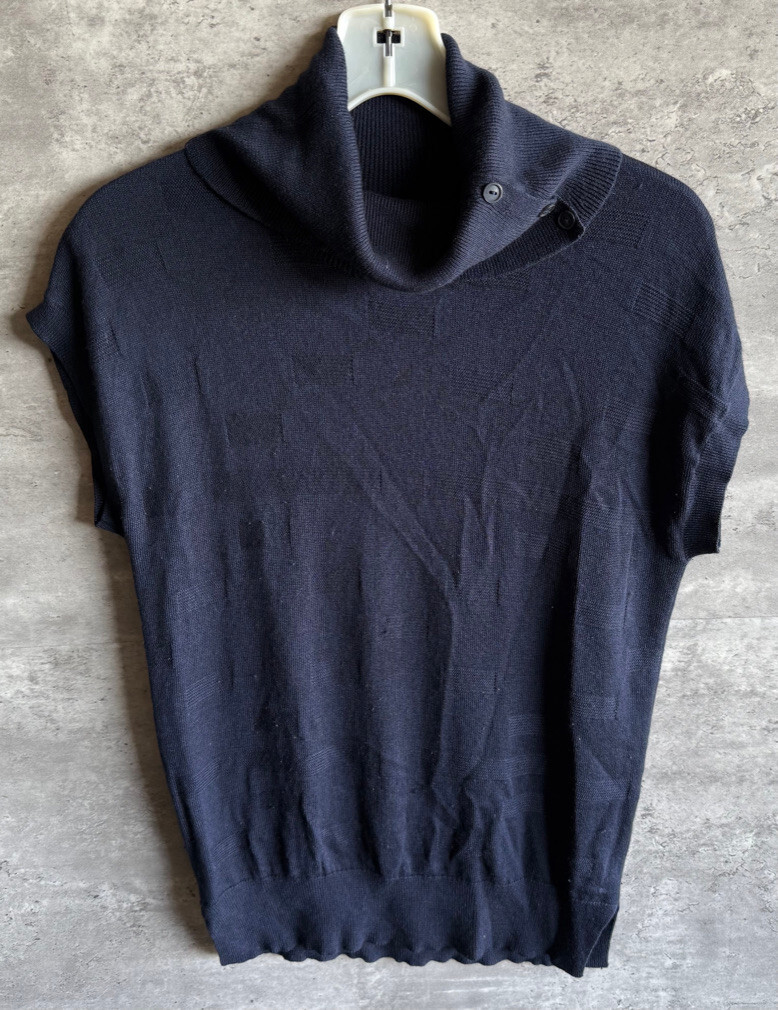 2017 Pendleton Navy Blue Textured Wool Blend Cap … - image 1