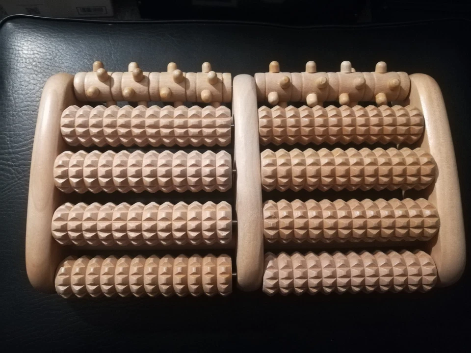 TheraFlow Deep Tissue Dual Foot Massager Roller PlantarFasciitis Great Condition - Image 2 of 4