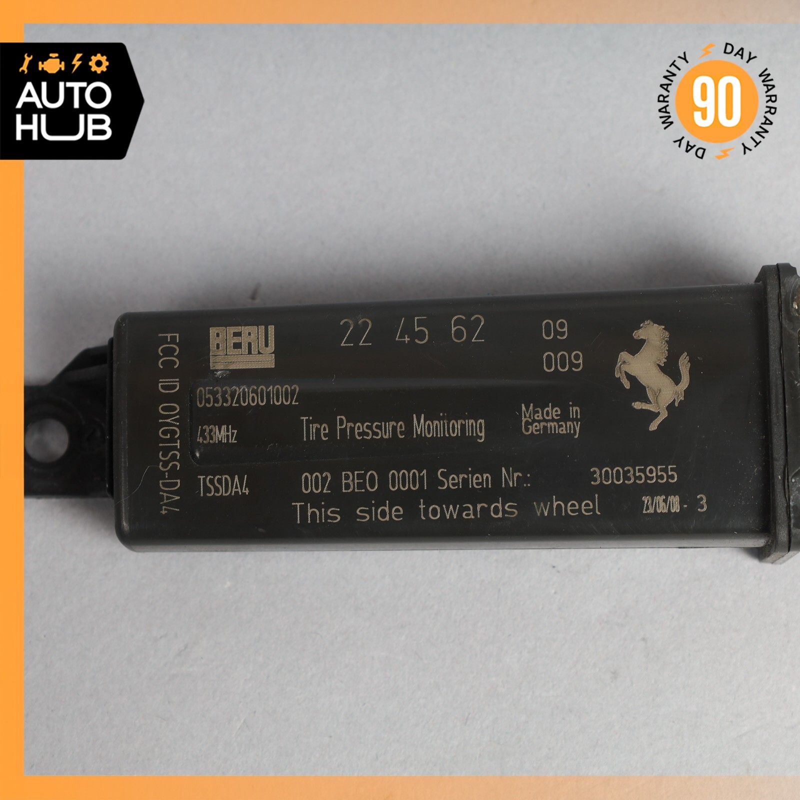 05-13 Maserati GranTurismo M145 Tire Pressure Monitor Sensor 224562 OEM