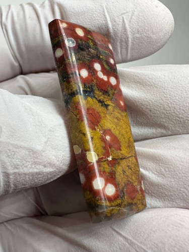 ( 48 ct. ) Guadalupe Poppy Jasper Designer Cabochon, Morgan Hill, California - Picture 3 of 8