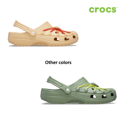 caycax NEW CROCS CLASSIC BUNGEE CORD CLOG 210393-0HY Sesame UNISEX | eBay
