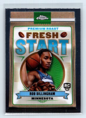 2024-25 Topps Chrome Fresh Start #FS-6 Rob Dillingham - Minnesota Timberwolves
