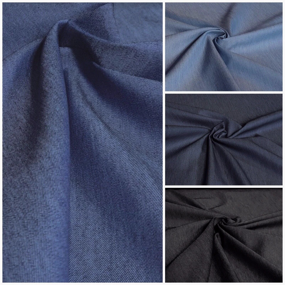 Jeans Stoff 100% Baumwolle Dünn Denim für Hose Rock Hemd Kleid Bekleidung Stoffe