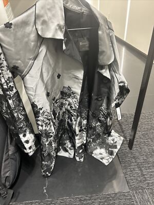 Ubu Reversible Floral Jacket w/ Pockets. NWT Black and gray mock Size M