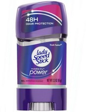 2 Units of Lady Speed Stick Deodorant 48 Hours Invisible Gel 2.3oz Fresh Fusion