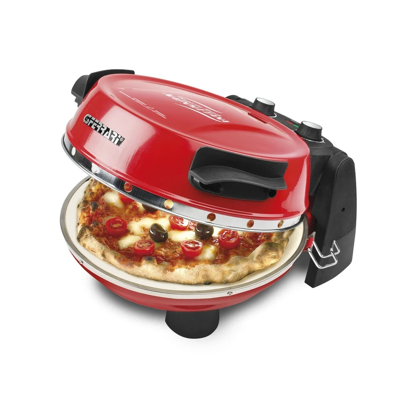 Forno Pizza Elettrico 2 Pietre Refrattarie G3Ferrari Pizzeria Napoletana Rosso