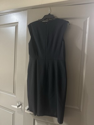 Anne Klein Women's Dress Black Sleeveless Shift Cocktail Party Work Lined Size 8