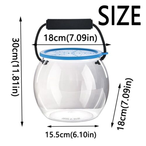 Goldfish Desktop Decoration Small Aquarium Transparent Round Fish Tank✔ - Picture 2 of 12