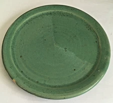 VINTAGE AMBISCO WARE CELADONE GREEN SMALL ROUNG TRINKET DISH 4"
