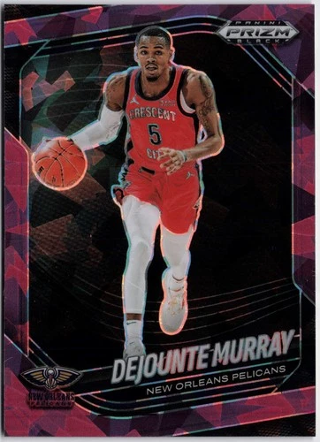 2024-25 Panini Prizm Black #31 Dejounte Murray Purple Ice #/149