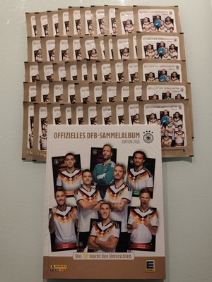 Edeka Panini DFB 50 Packungen Päckchen Tattoos + 1 ALBUM Sammelalbum WM 2026  