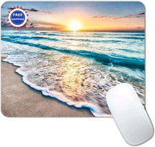 Beach Sunset Mouse Pad Small Wireless Portable Cute Custom Pads Designs Office