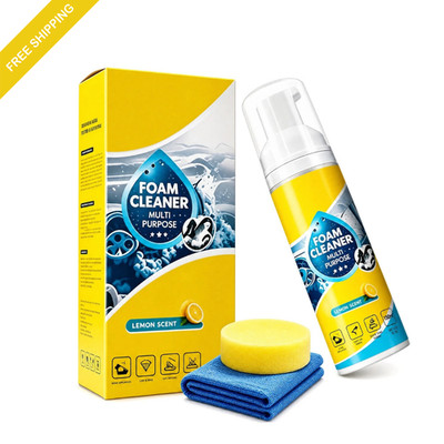 4-in-1 Multi-Enzyme Foam Cleaner, All-Purpose Spray 5oz with Sponge & Towel