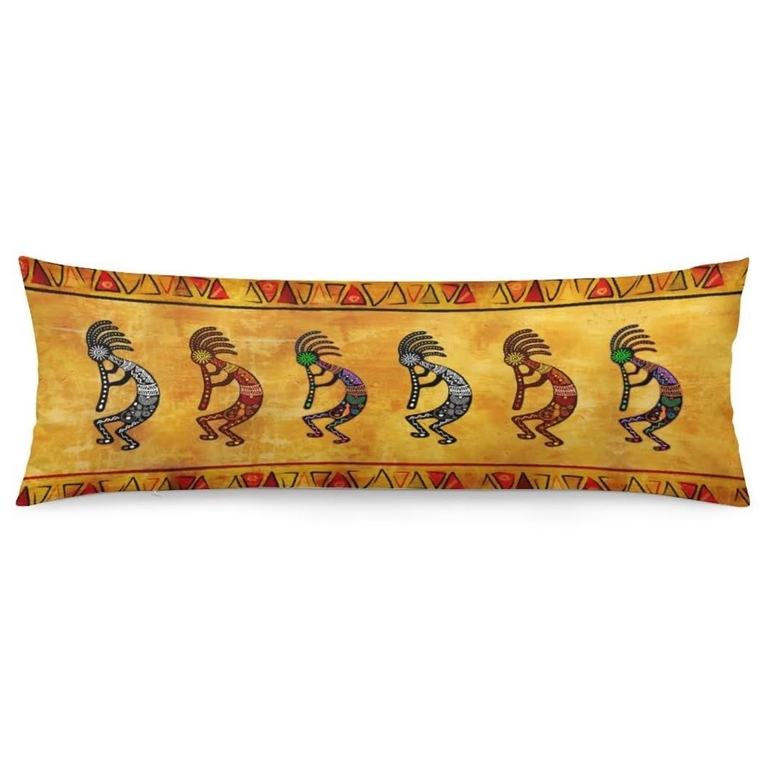 Rustic Southwestern Body Pillow Cover Southwest Native 20x54 inch, Color 2 