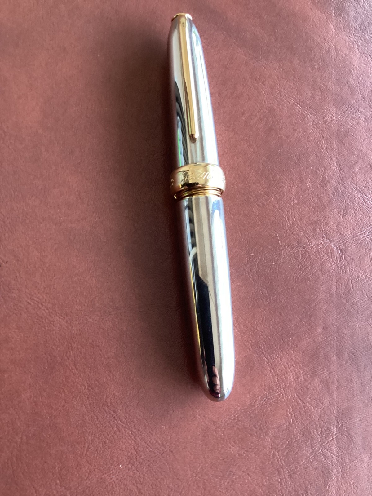 Rare Jean Pierre Lepine "Winston" rollerball pen in polished metal