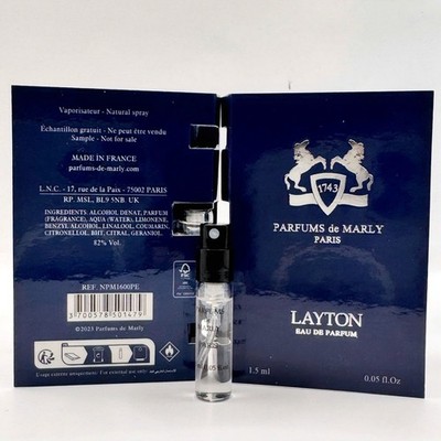 LAYTON PARFUMS DE MARLY EDP SAMPLE SPRAY 1.5ML / 0.05OZ Authentic