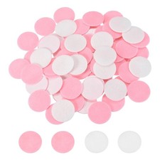 100 Pcs Adhesive Felt Circles 25mm 1" Circle Stickers Pink/White