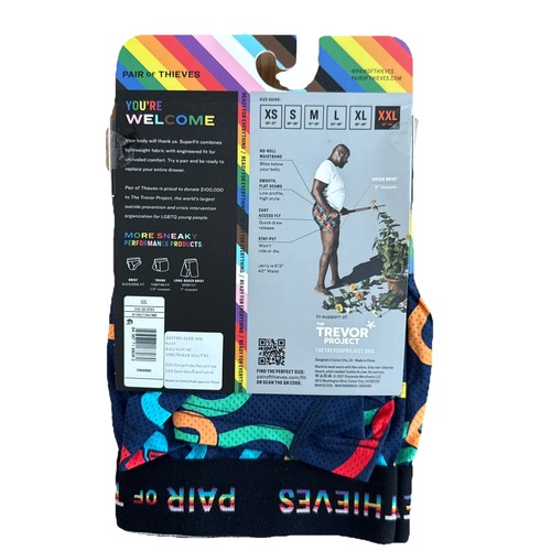 Lot Of 2 Pair Of Thieves Super Fit Boxer Brief XXL The Trevor Project - Bild 2 von 2