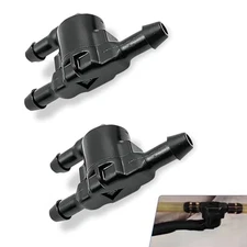 Windshield Washer Valve, 3 Port Tight Fit Leakproof Connection Tube, Wiper 