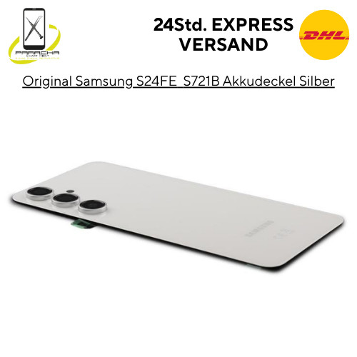 100% Original Samsung Galaxy S24Fe S721B Akkudeckel Backcover Deckel Silber-image