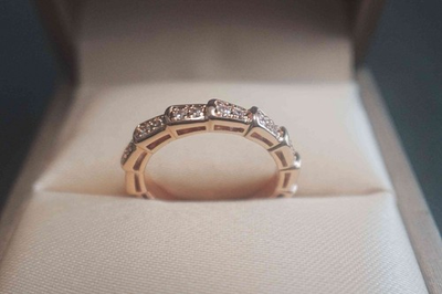 #ad #ad New BuIgarlSerpenti VIPER ring 18K ROSE gold diamond ring #7 $112.00