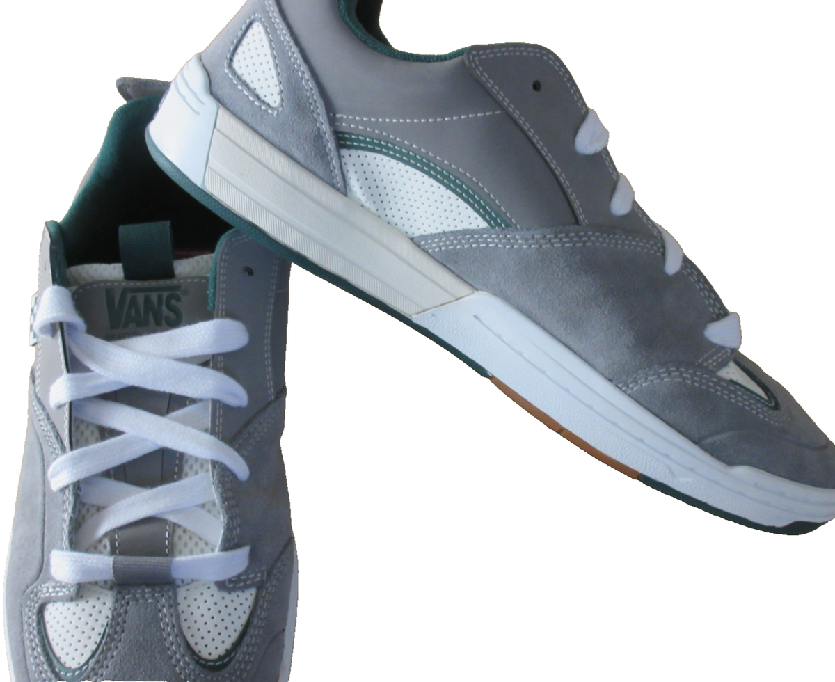 Vans Men\'s Skate Mixxa Suede Mesh Shoes Green Grey White Sizes NIB Vans Men main image 2