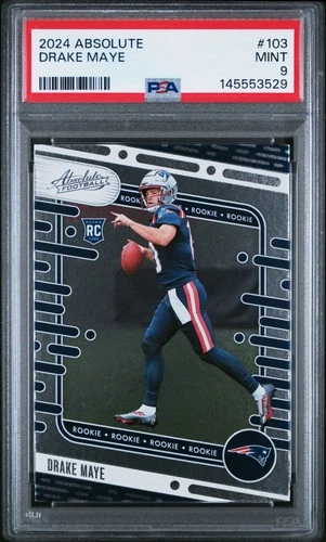 2024 PANINI ABSOLUTE #103 DRAKE MAYE ROOKIE RC PSA 9